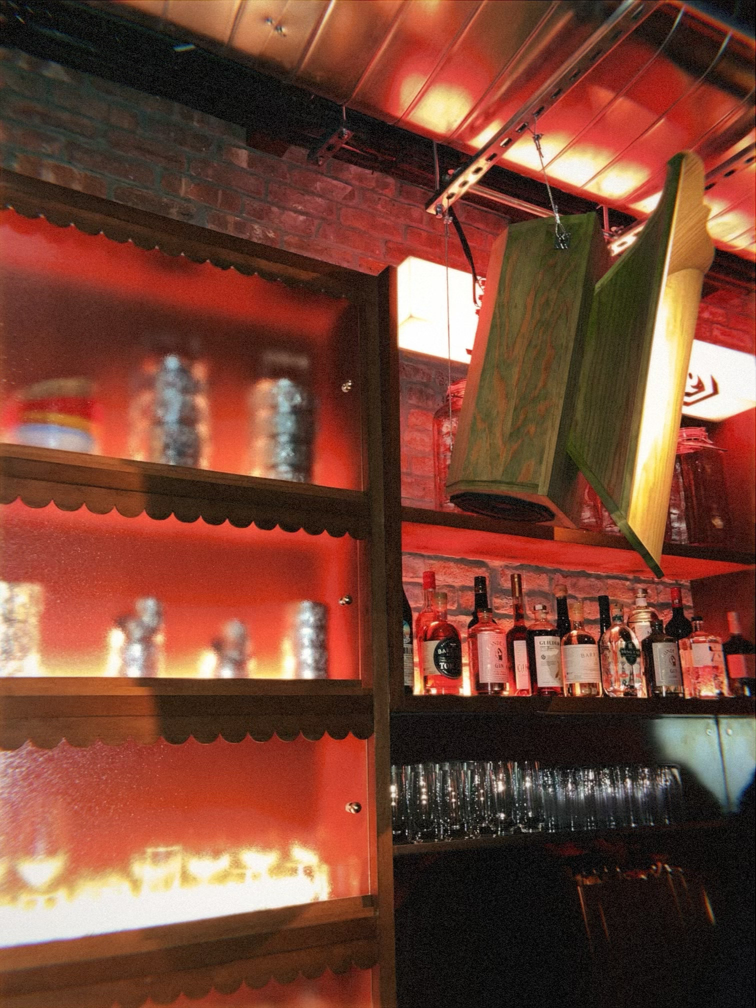 Logo on colored background