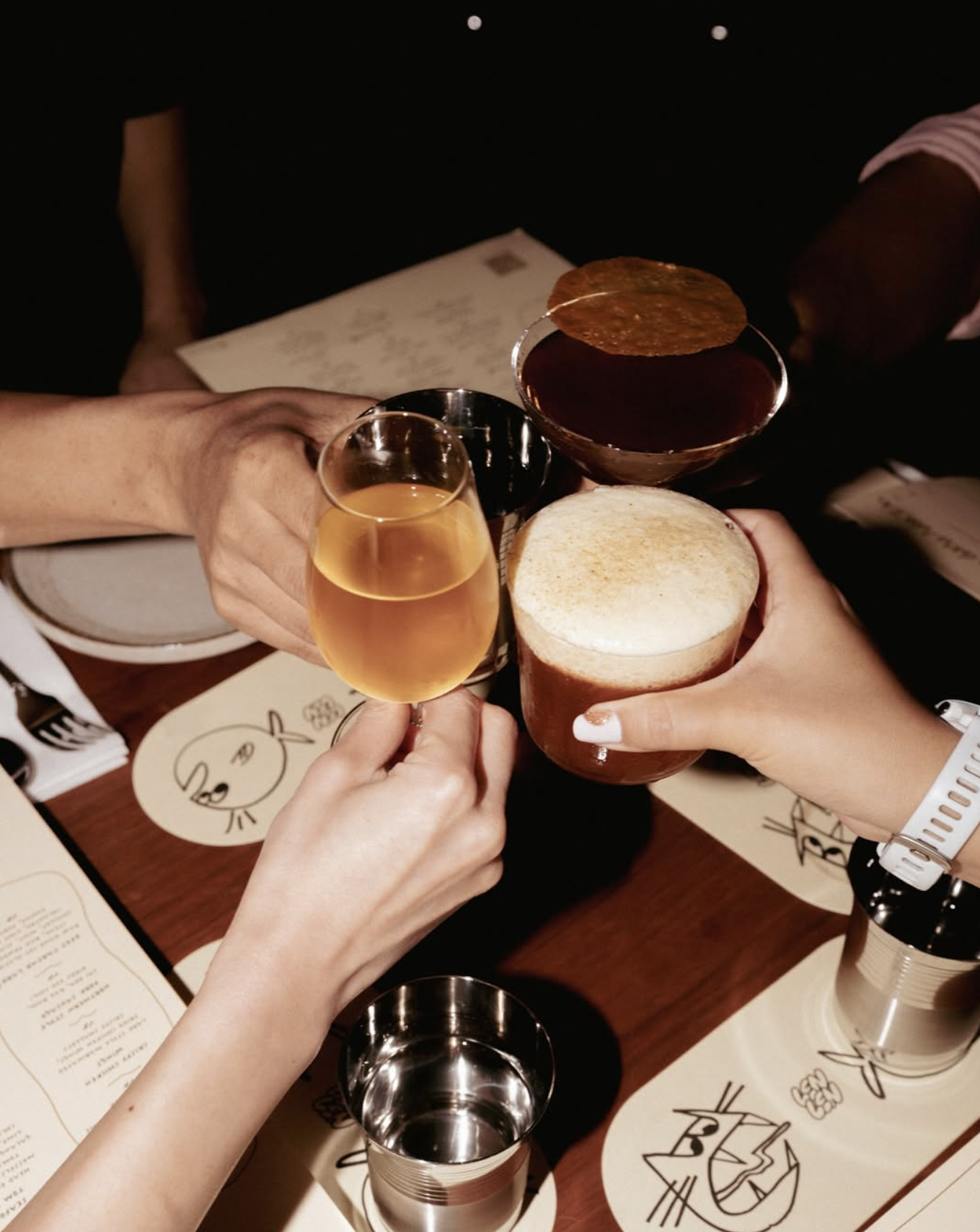 Logo on colored background